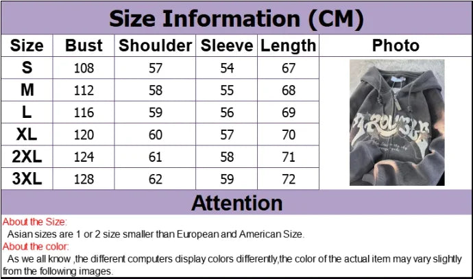 Retro Y2k Zip Up Hoodie Women Spring 2025