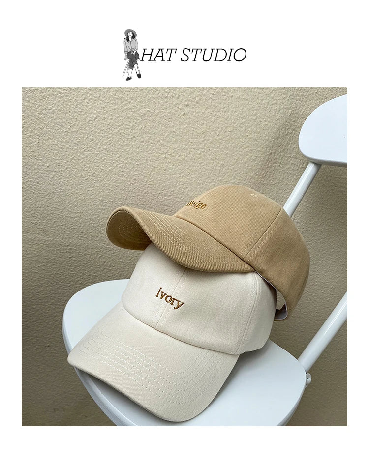 Women's Sports Baseball Hat Men's Thin Korean Version Tide Sun Hat Retro Breathable Baseball Cap Unisex Outdoor Snapback Hat