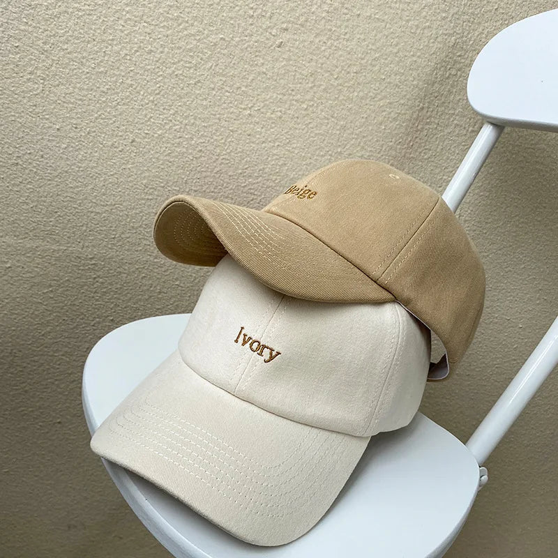 Women's Sports Baseball Hat Men's Thin Korean Version Tide Sun Hat Retro Breathable Baseball Cap Unisex Outdoor Snapback Hat