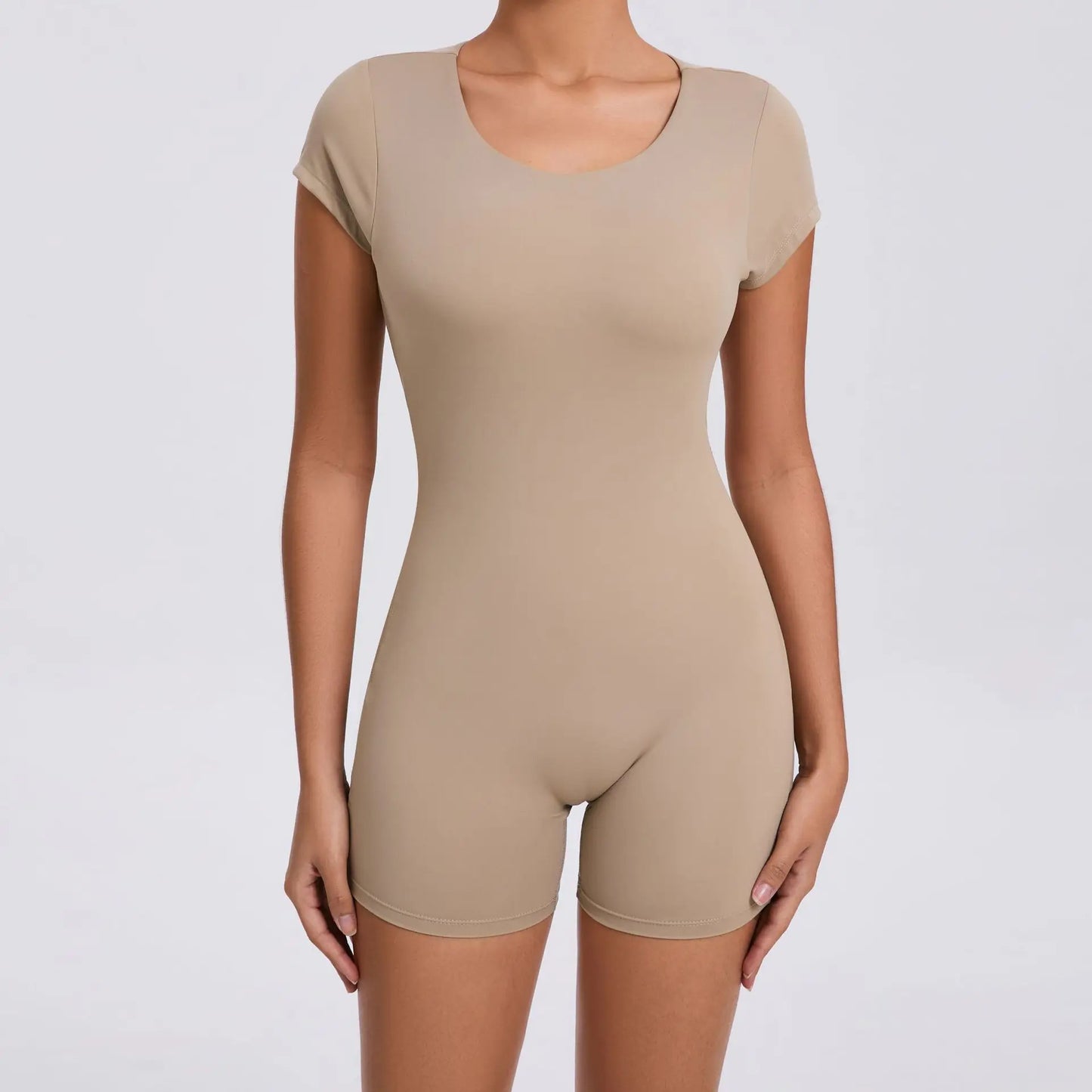 Open Back Bodysuit Hip Lift Gym Workout Clothes
