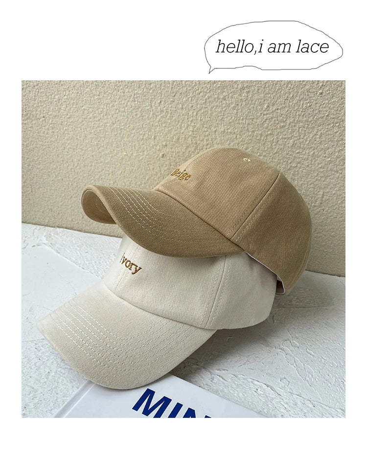 Women's Sports Baseball Hat Men's Thin Korean Version Tide Sun Hat Retro Breathable Baseball Cap Unisex Outdoor Snapback Hat
