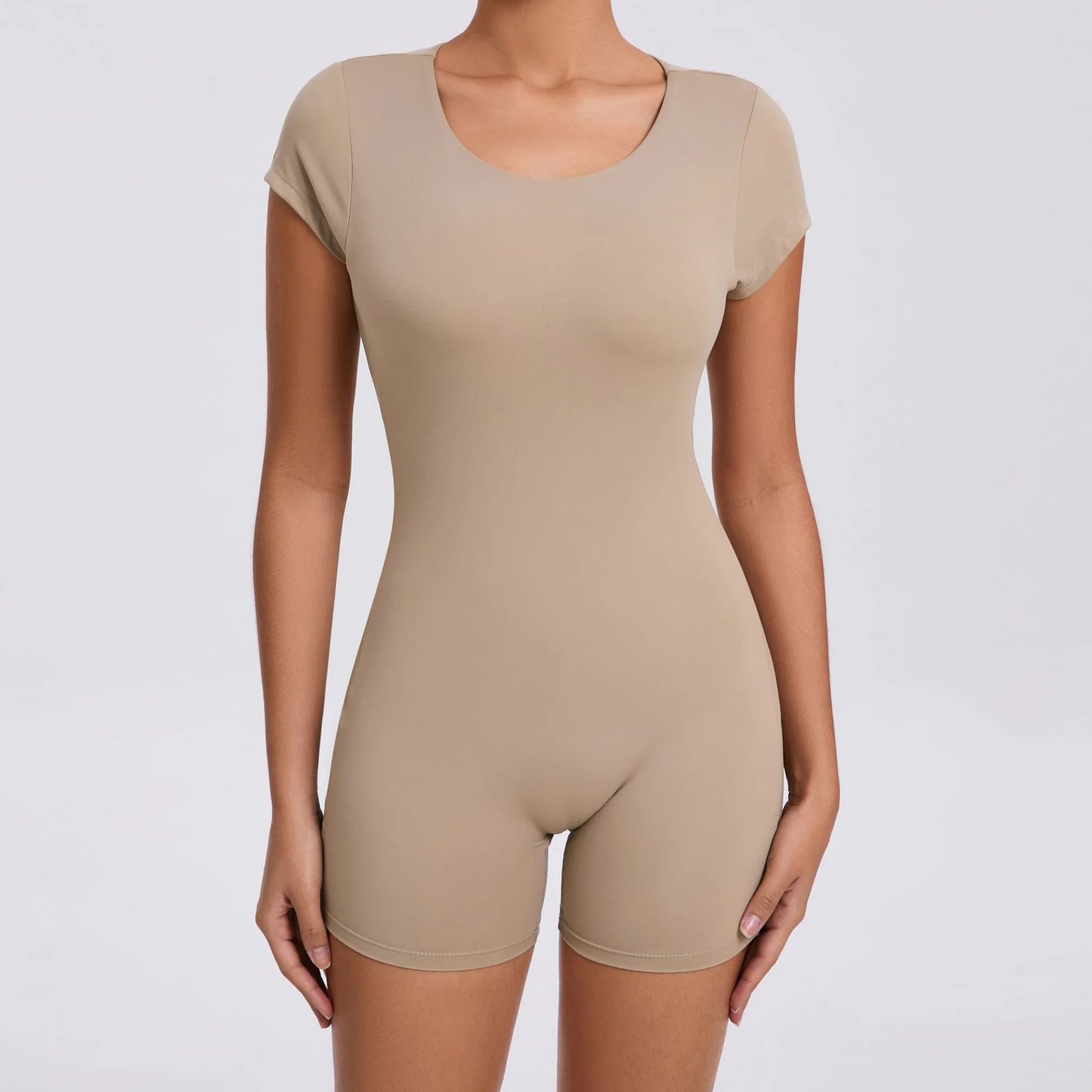 Open Back Bodysuit Hip Lift Gym Workout Clothes