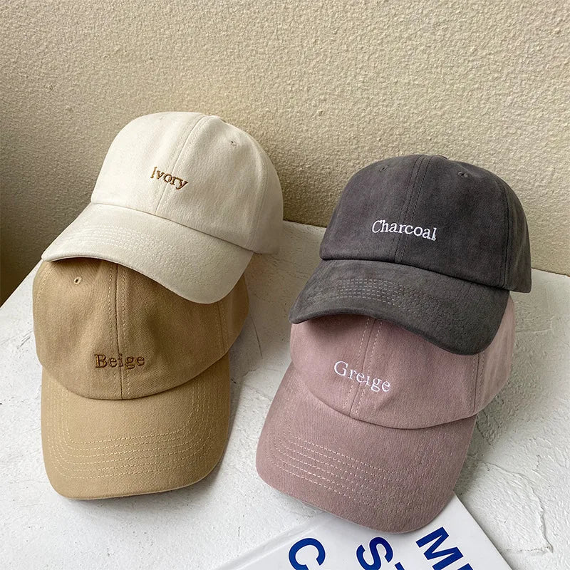 Women's Sports Baseball Hat Men's Thin Korean Version Tide Sun Hat Retro Breathable Baseball Cap Unisex Outdoor Snapback Hat