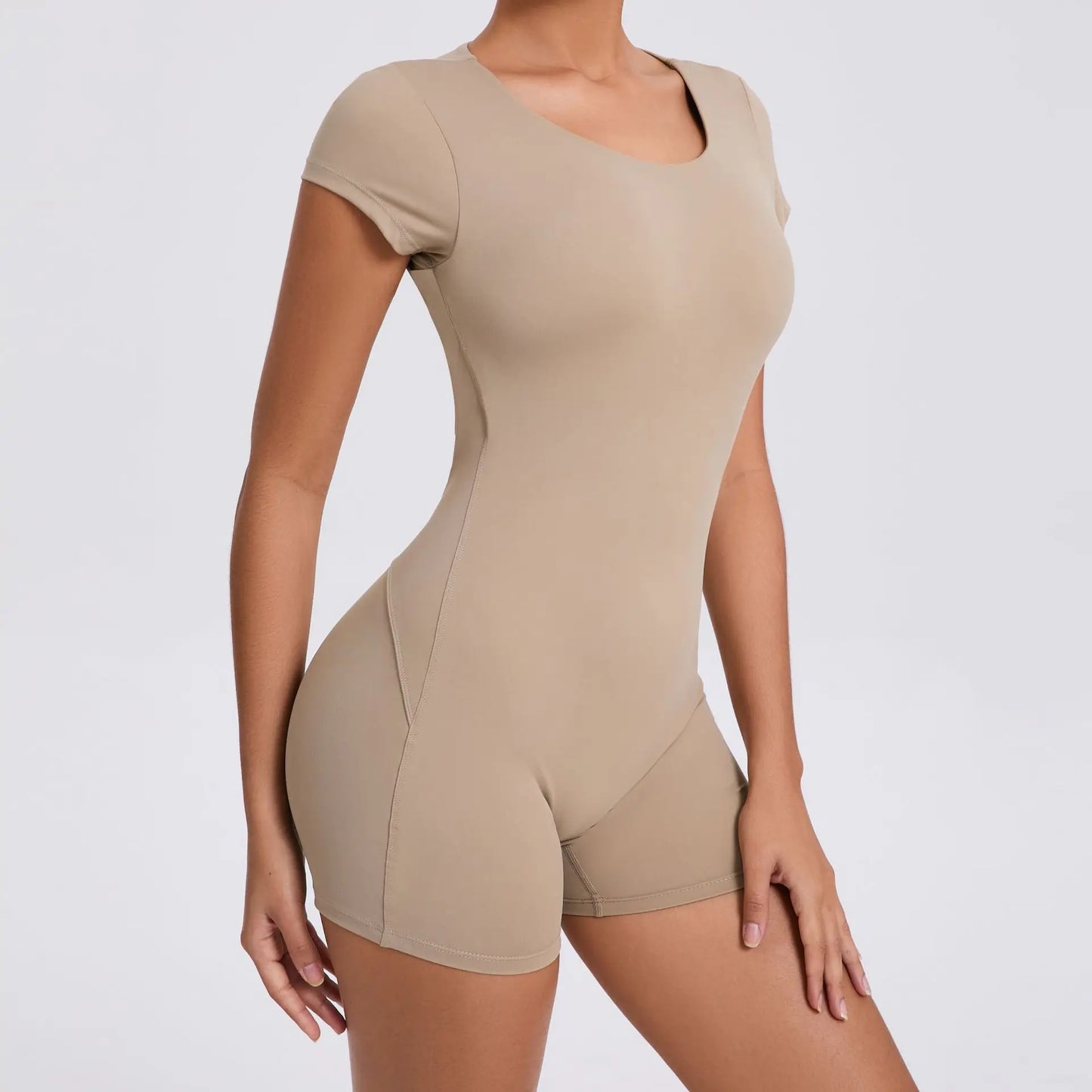 Open Back Bodysuit Hip Lift Gym Workout Clothes