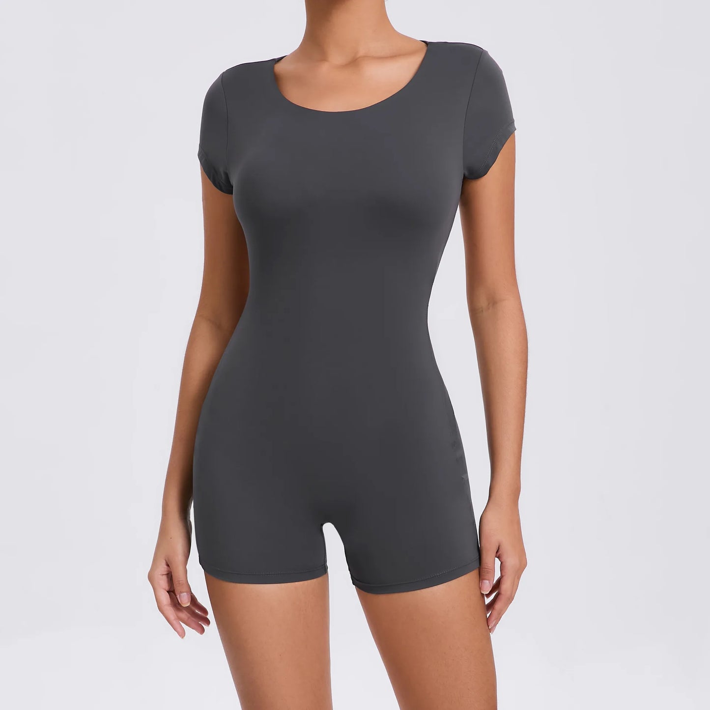 Open Back Bodysuit Hip Lift Gym Workout Clothes