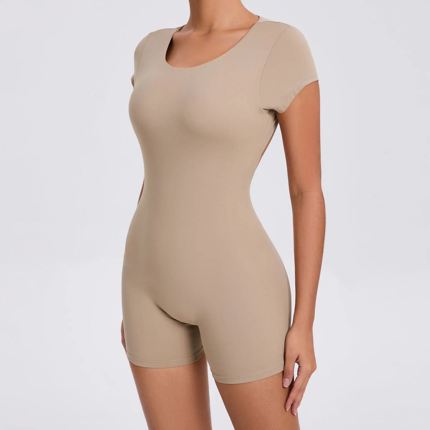 Open Back Bodysuit Hip Lift Gym Workout Clothes