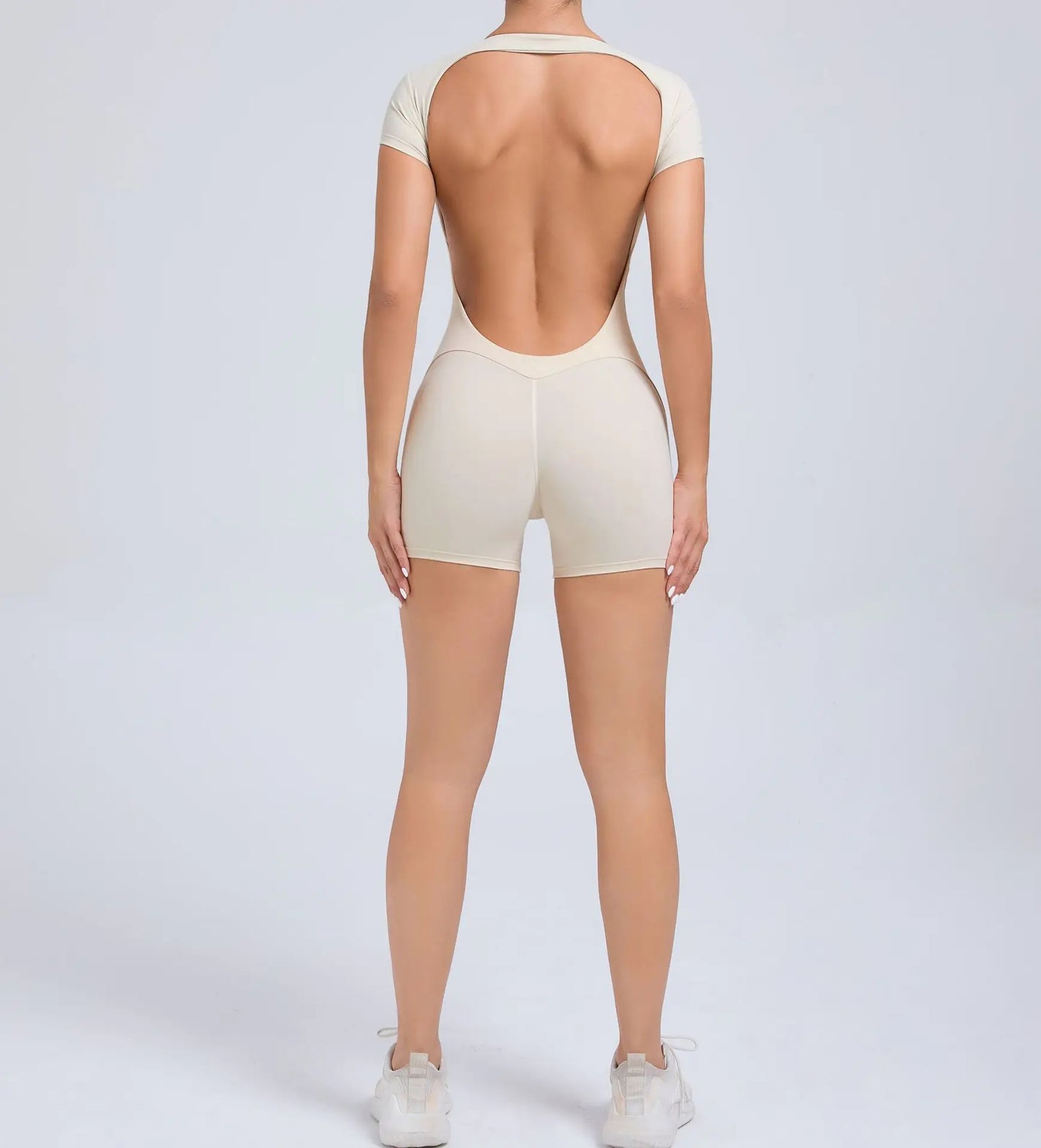 Open Back Bodysuit Hip Lift Gym Workout Clothes